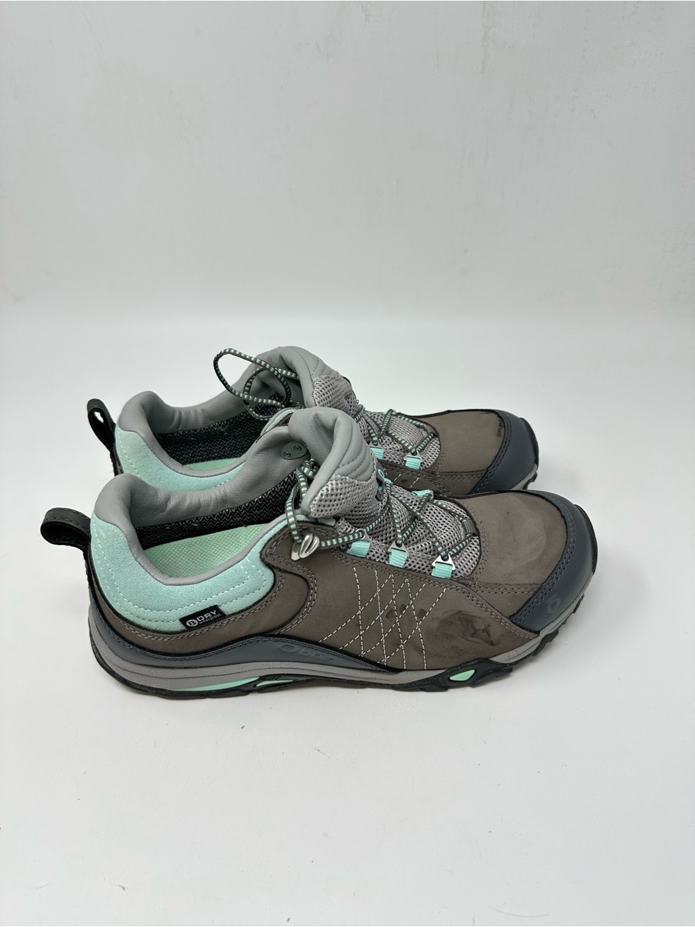 Oboz Sapphire B-DRY Waterproof Gray Low Hiking Boot Shoes Women Size 9 - Picture 3 of 12